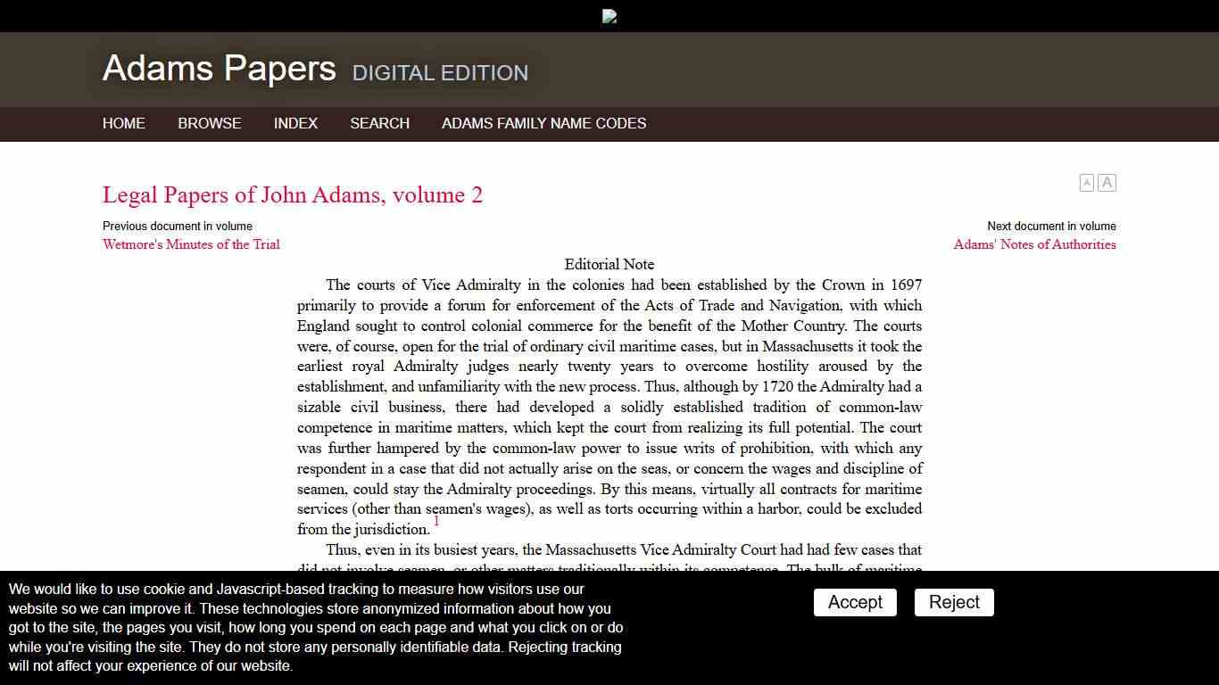 Adams Papers Digital Edition - Massachusetts Historical Society